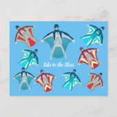 Skydiving Briefkaart (Voorkant)