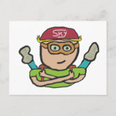 Skydiving Briefkaart (Voorkant)