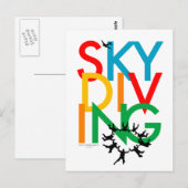 Skydiving Briefkaart (Voorkant / Achterkant)