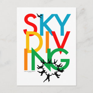 Skydiving Briefkaart