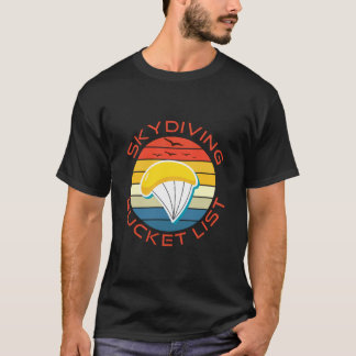 skydiving bucket list t-shirt