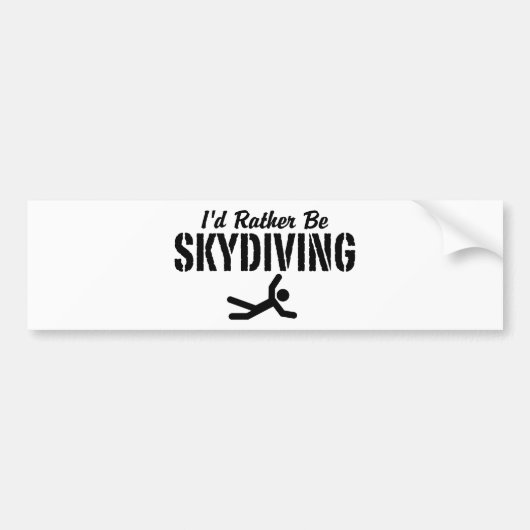 Skydiving Bumpersticker (Voorkant)