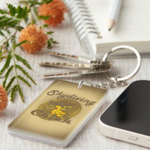 Skydiving Chick #6 Sleutelhanger