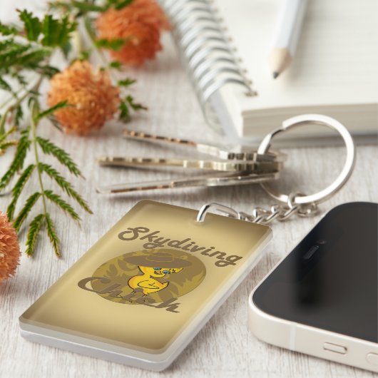 Skydiving Chick #6 Sleutelhanger (Voorkant Rechts)