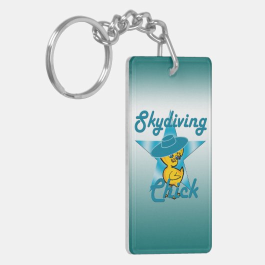 Skydiving Chick #7 Sleutelhanger (Voorkant Links)
