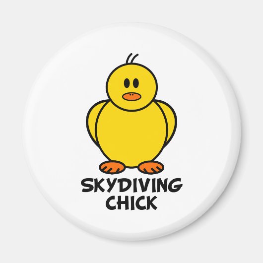 Skydiving Chick Magneet (Voorkant)