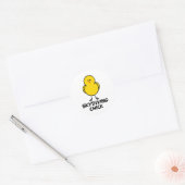 Skydiving Chick Ronde Sticker (Envelop)