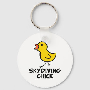 Skydiving Chick Sleutelhanger