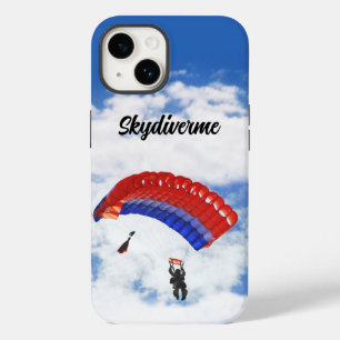 Skydiving Colorful Parachute en diver Personalize Case-Mate iPhone 14 Hoesje