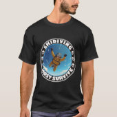 Skydiving - De meeste overleven T-shirt (Voorkant)