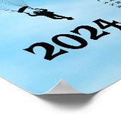 Skydiving Design 2024 Kalender Poster (Hoek)