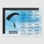 Skydiving Design 2025 Kalender Magnetische Kaart (Voorkant / Achterkant)