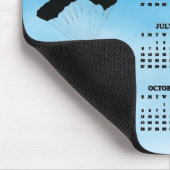 Skydiving Design 2025 Kalender Mousepad Muismat (Hoek)