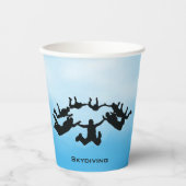 Skydiving Design Cup Papieren Bekers (Voorkant)