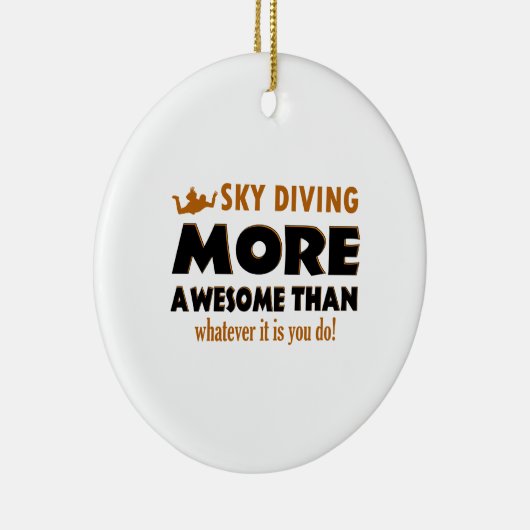 Skydiving design keramisch ornament (Rechts)