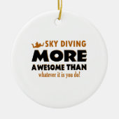 Skydiving design keramisch ornament (Voorkant)