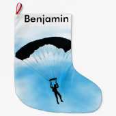 Skydiving Design Large kerststop Grote Kerstsok (Voorkant)
