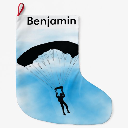 Skydiving Design Large kerststop Grote Kerstsok (Voorkant)