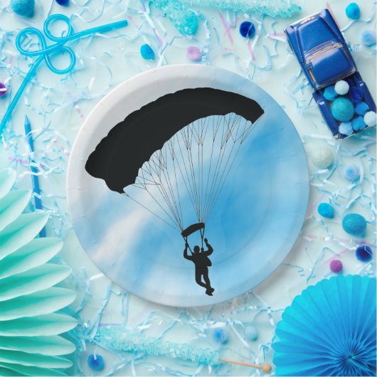 Skydiving Design Paper Party-Bord Papieren Bordje (Feest)