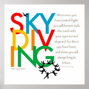 Skydiving Desire Poster