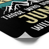 Skydiving die niet springen zal nooit vliegen poster (Hoek)