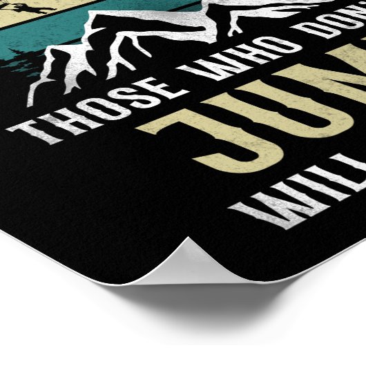 Skydiving die niet springen zal nooit vliegen poster (Hoek)