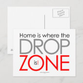 Skydiving Drop Zone Briefkaart (Voorkant / Achterkant)