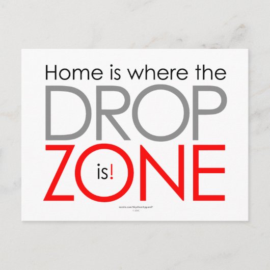 Skydiving Drop Zone Briefkaart (Voorkant)