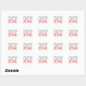 Skydiving Drop Zone Ronde Sticker (Vel)