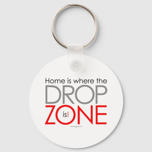 Skydiving Drop Zone Sleutelhanger (Voorkant)