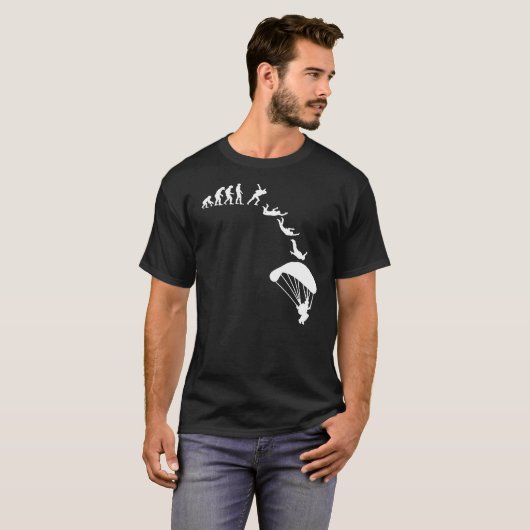 Skydiving Evolution Parachute T-shirt (Voorkant volledig)
