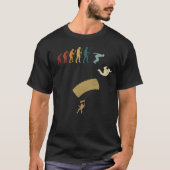 Skydiving Evolution Retro  T-shirt (Voorkant)