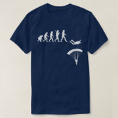 Skydiving Evolution Skydiver Parachuting T-shirt (Design voorkant)