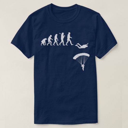 Skydiving Evolution Skydiver Parachuting T-shirt (Design voorkant)
