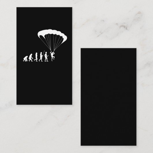 Skydiving Evolution Sport Hobby Paraglider Visitekaartje (Voorkant / Achterkant)