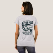 Skydiving Extreem Sport T-shirt (Achterkant volledig)