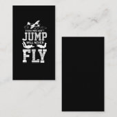 Skydiving Extrem Sport Parachuting Airplane Visitekaartje (Voorkant / Achterkant)