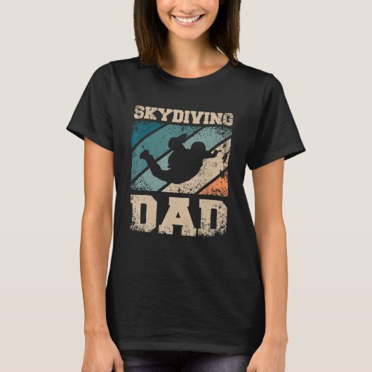 Skydiving Father Dad T-shirt (Voorkant)