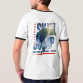 Skydiving-Feel Freedom Above Clouds | Men's Ringer T-shirt (Achterkant volledig)