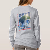 Skydiving-Feel Freedom Above Clouds | Women L.S T-shirt (Achterkant)