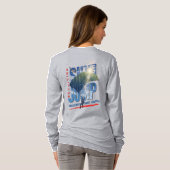 Skydiving-Feel Freedom Above Clouds | Women L.S T-shirt (Achterkant volledig)