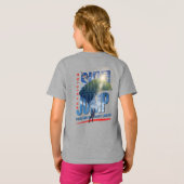 Skydiving-Feel Freedom Above the Clouds | Kids T-shirt (Achterkant volledig)