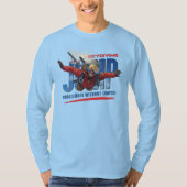 Skydiving-Feel Freedom Above the Clouds | Men L. S T-shirt (Voorkant)