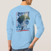 Skydiving-Feel Freedom Above the Clouds | Men L. S T-shirt (Achterkant)