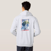 Skydiving-Feel Freedom Above the Clouds | Men's Hoodie (Achterkant volledig)