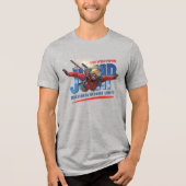Skydiving-Feel Freedom Above the Clouds | Men's Tri-Blend Shirt (Voorkant)