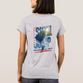 Skydiving-Feel Freedom Above the Clouds | Women T-shirt (Achterkant)
