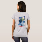 Skydiving-Feel Freedom Above the Clouds | Women T-shirt (Achterkant volledig)
