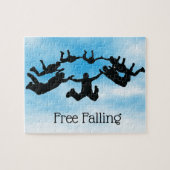 Skydiving Free Falling Design Jigzaag Puzzle Legpuzzel (Horizontaal)