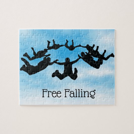 Skydiving Free Falling Design Jigzaag Puzzle Legpuzzel (Horizontaal)